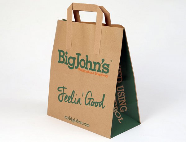 Flat Tape Handle Paper Bag